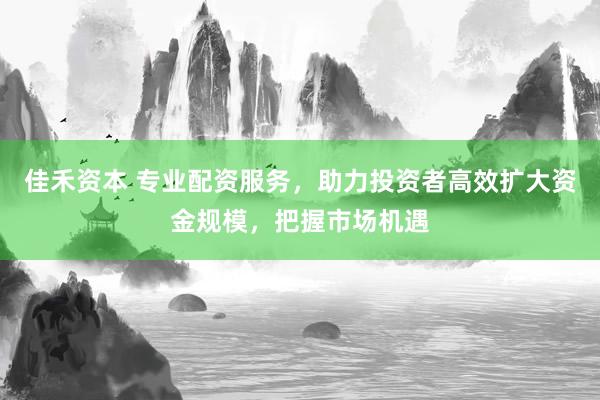 佳禾资本 专业配资服务，助力投资者高效扩大资金规模，把握市场机遇