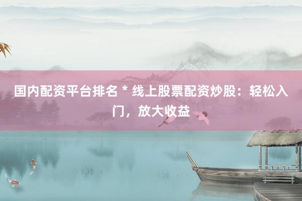 国内配资平台排名 * 线上股票配资炒股：轻松入门，放大收益