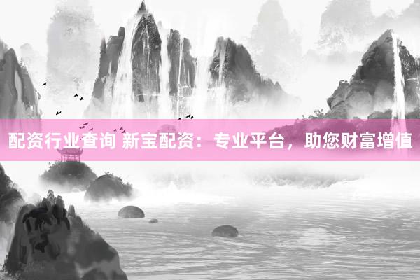 配资行业查询 新宝配资：专业平台，助您财富增值