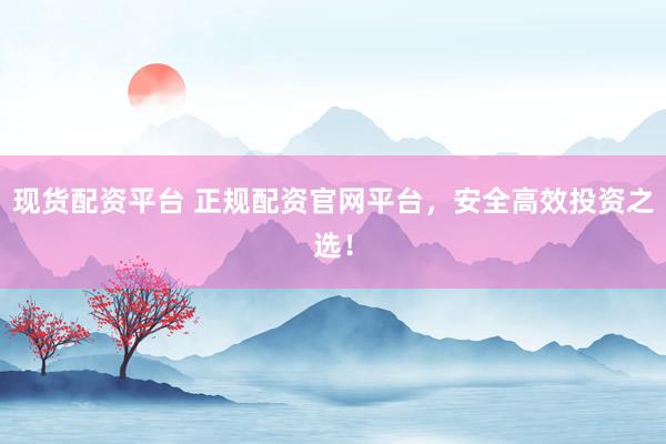 现货配资平台 正规配资官网平台，安全高效投资之选！