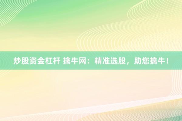 炒股资金杠杆 擒牛网：精准选股，助您擒牛！