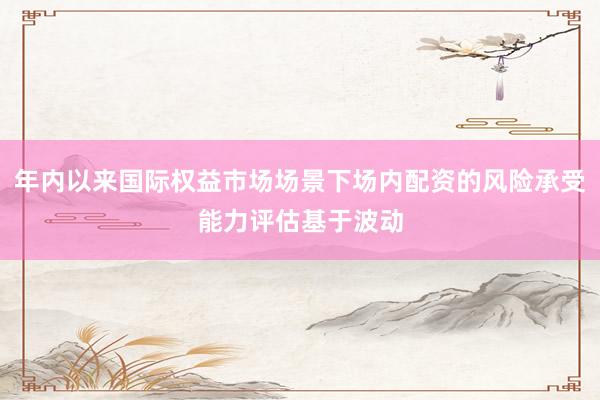 年内以来国际权益市场场景下场内配资的风险承受能力评估基于波动