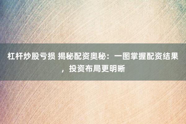 杠杆炒股亏损 揭秘配资奥秘：一图掌握配资结果，投资布局更明晰
