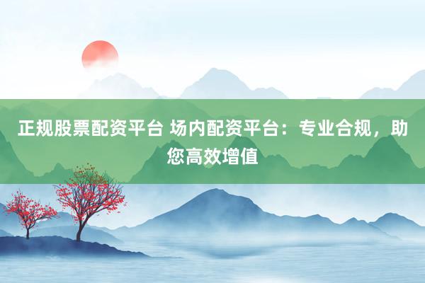 正规股票配资平台 场内配资平台：专业合规，助您高效增值